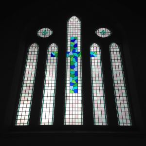 Church window restoration after successful restoration