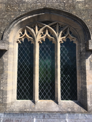 High level church window repair - single window