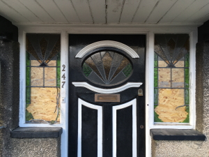 Repair break-in damage before