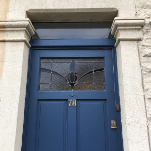 Restored door leaded light